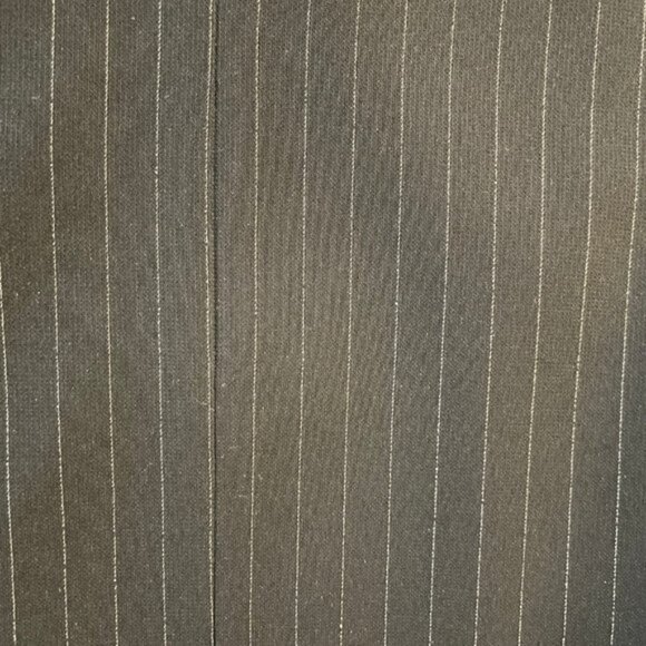 Armani Collezioni Designer Vtg Lined Pinstriped Pencil Skirt Black Cream Sz 8 - Picture 4 of 10